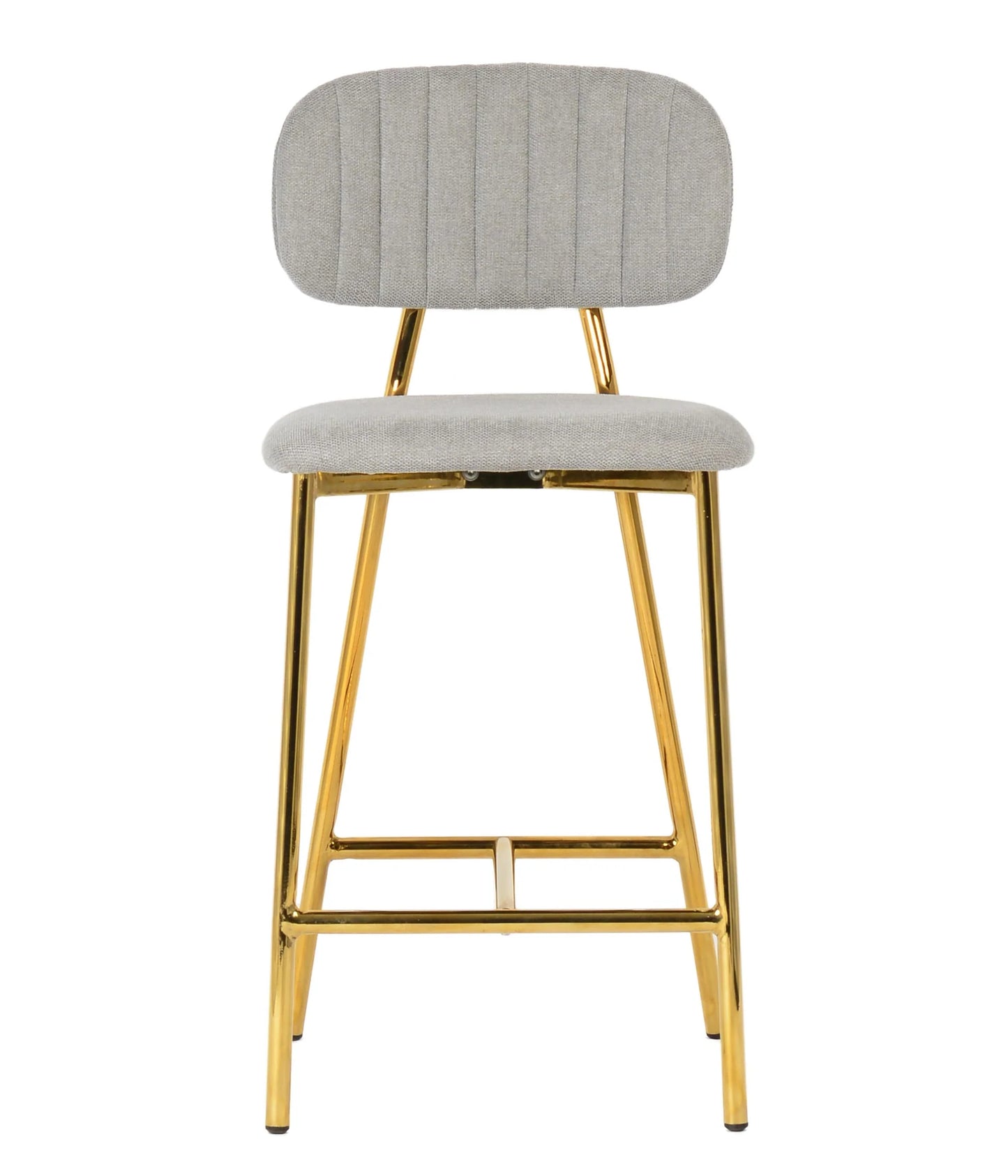 Grey Upholstery Barstool - Set of 2