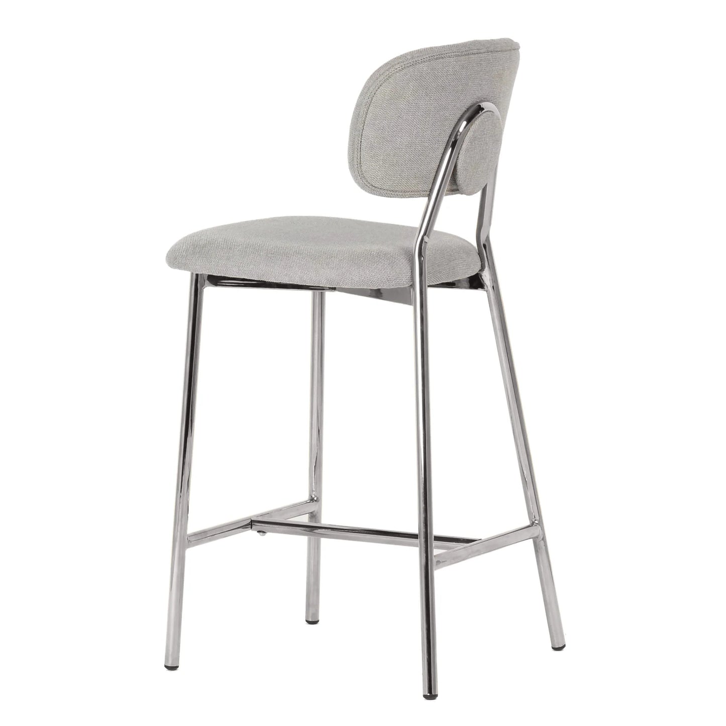 Grey Upholstery Barstool - Set of 2