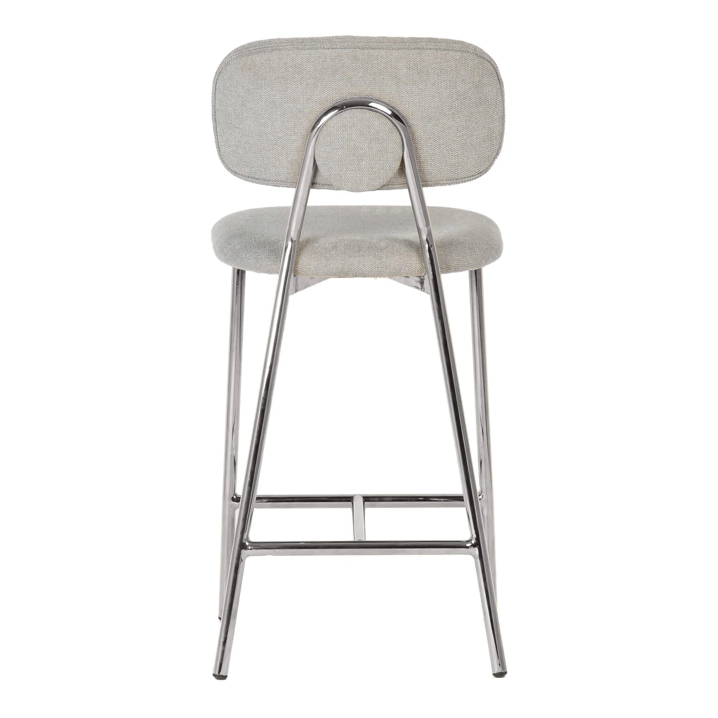 Grey Upholstery Barstool - Set of 2