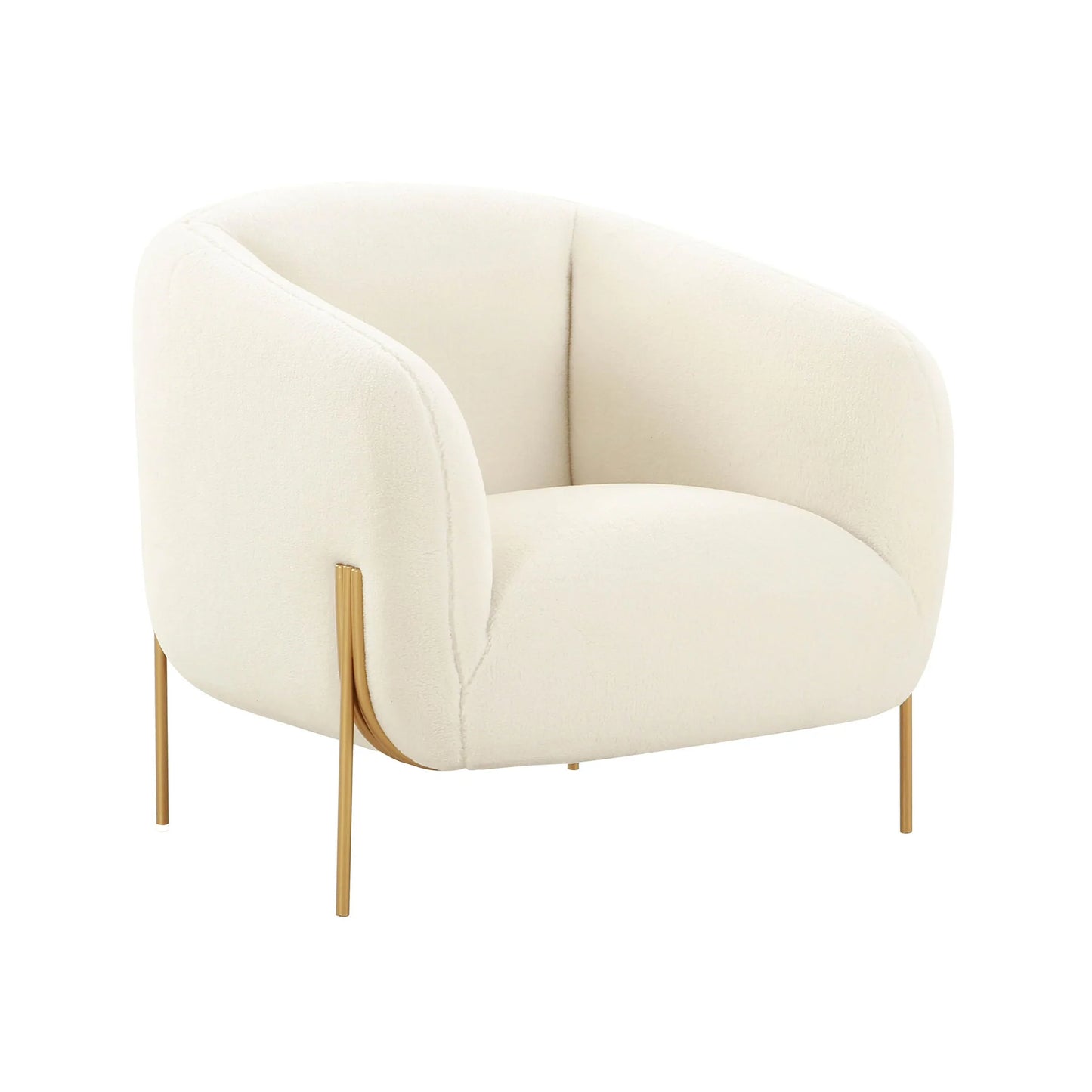 Cream Loveseat Accent Chair