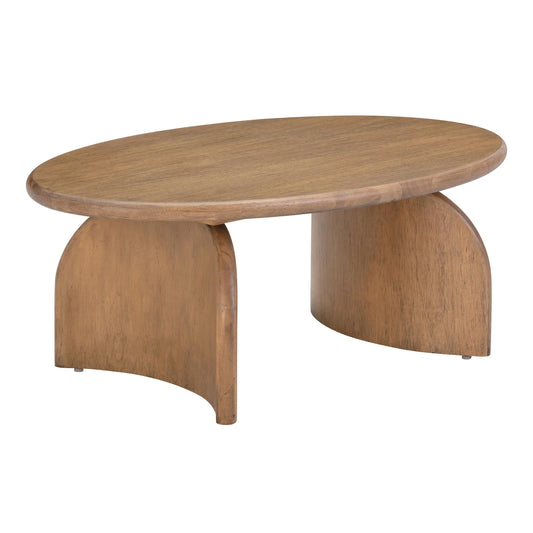 Wooden Oval Coffee Table